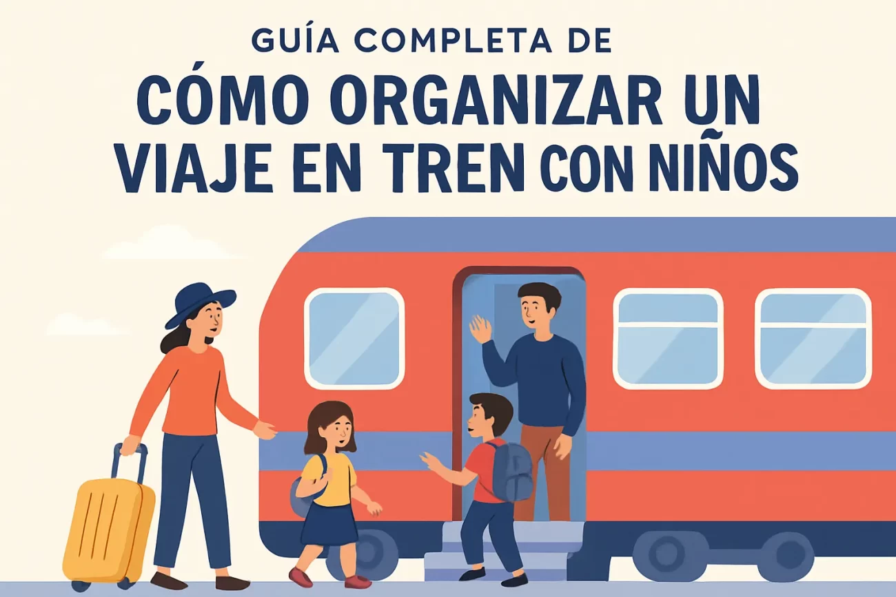 guía completa de Cómo organizar un viaje en tren con niños