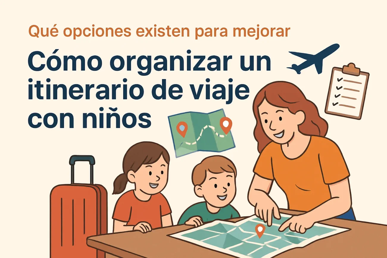 qué opciones existen para mejorar Cómo organizar un itinerario de viaje con niños