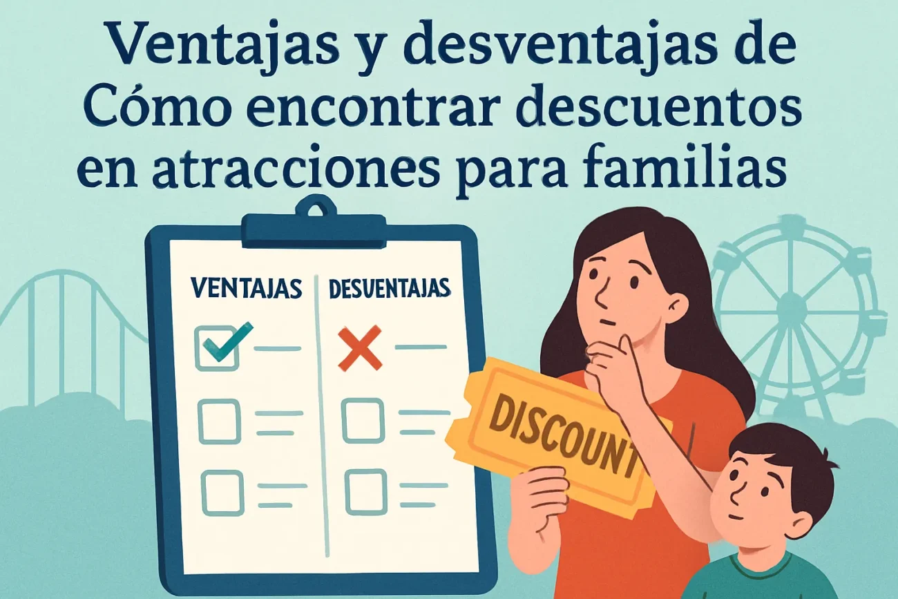 ventajas y desventajas de Cómo encontrar descuentos en atracciones para familias