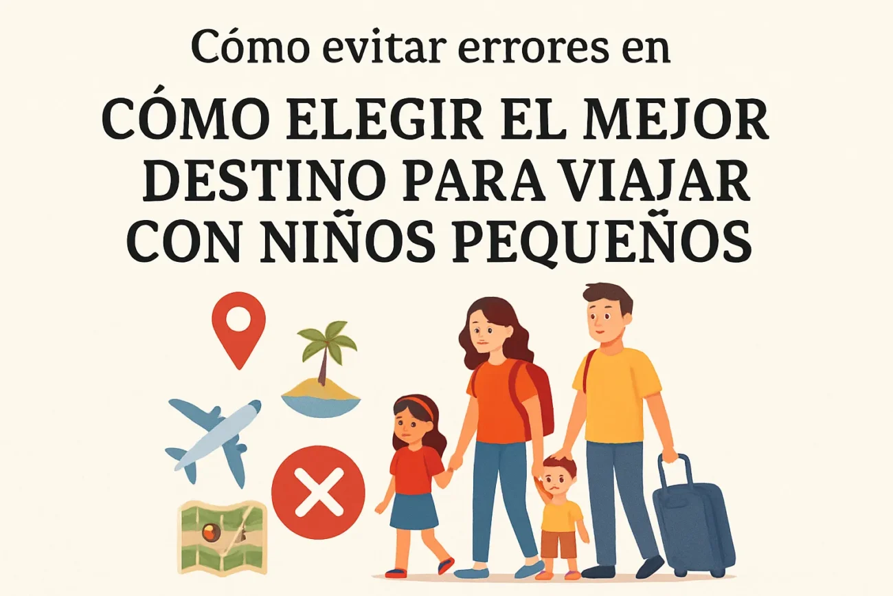 cómo evitar errores en Cómo elegir el mejor destino para viajar con niños pequeños
