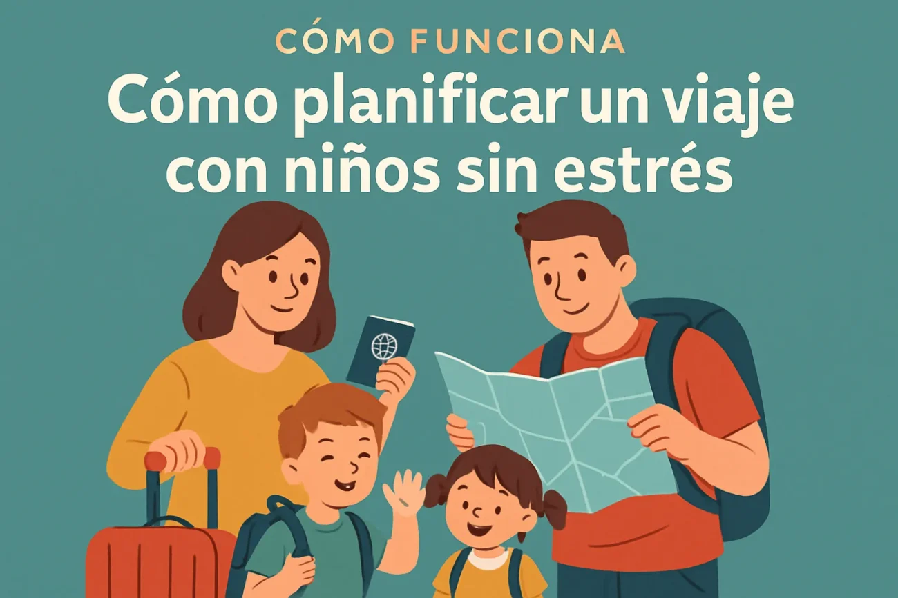 cómo funciona Cómo planificar un viaje con niños sin estrés