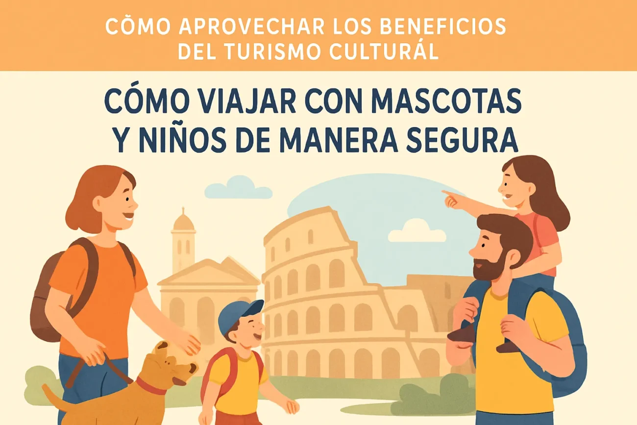 como-aprovechar-los-beneficios-del-turismo-cultural-en-Como-viajar-con-mascotas-y-ninos-de-manera-segura - Pulso Turistico cómo aprovechar los beneficios del turismo cultural en Cómo viajar con mascotas y niños de manera segura