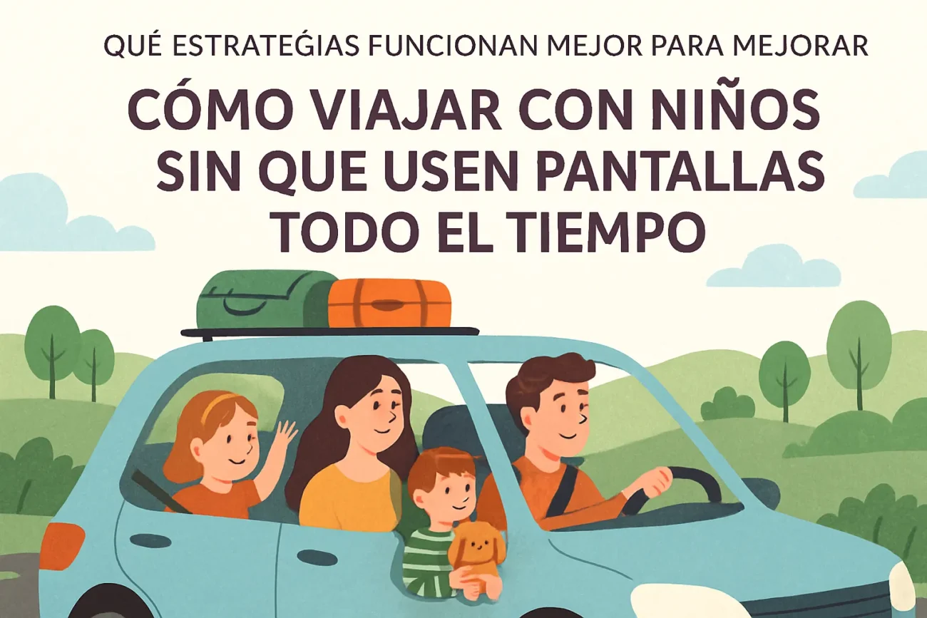 qué estrategias funcionan mejor para mejorar Cómo viajar con niños sin que usen pantallas todo el tiempo
