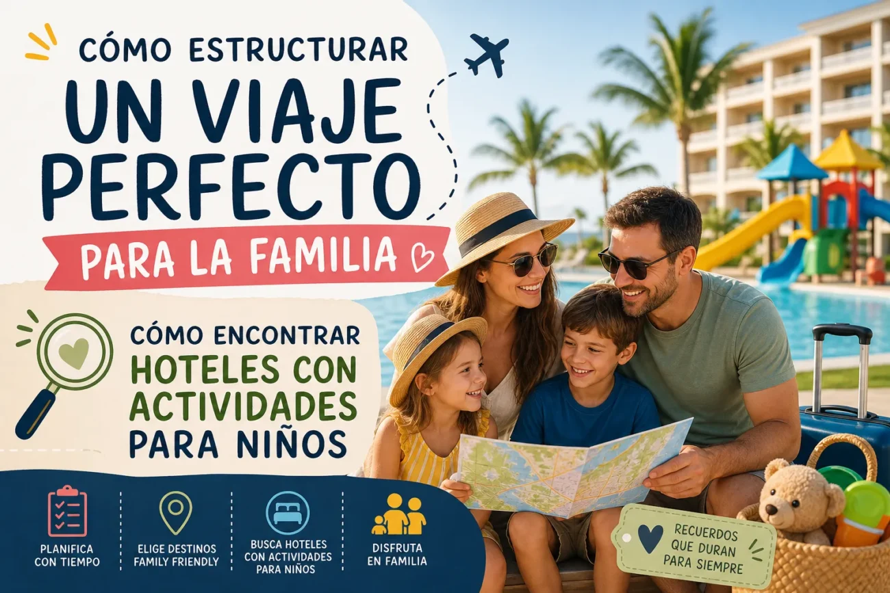 cómo estructurar un viaje perfecto para la familia Cómo encontrar hoteles con actividades para niños
