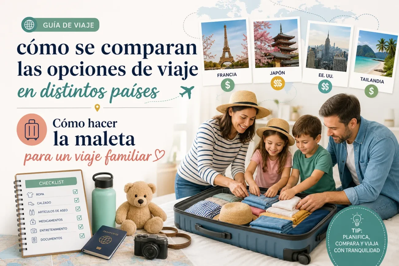 como-se-comparan-las-opciones-de-viaje-en-distintos-paises-Como-hacer-la-maleta-para-un-viaje-familiar - Pulso Turistico cómo se comparan las opciones de viaje en distintos países Cómo hacer la maleta para un viaje familiar