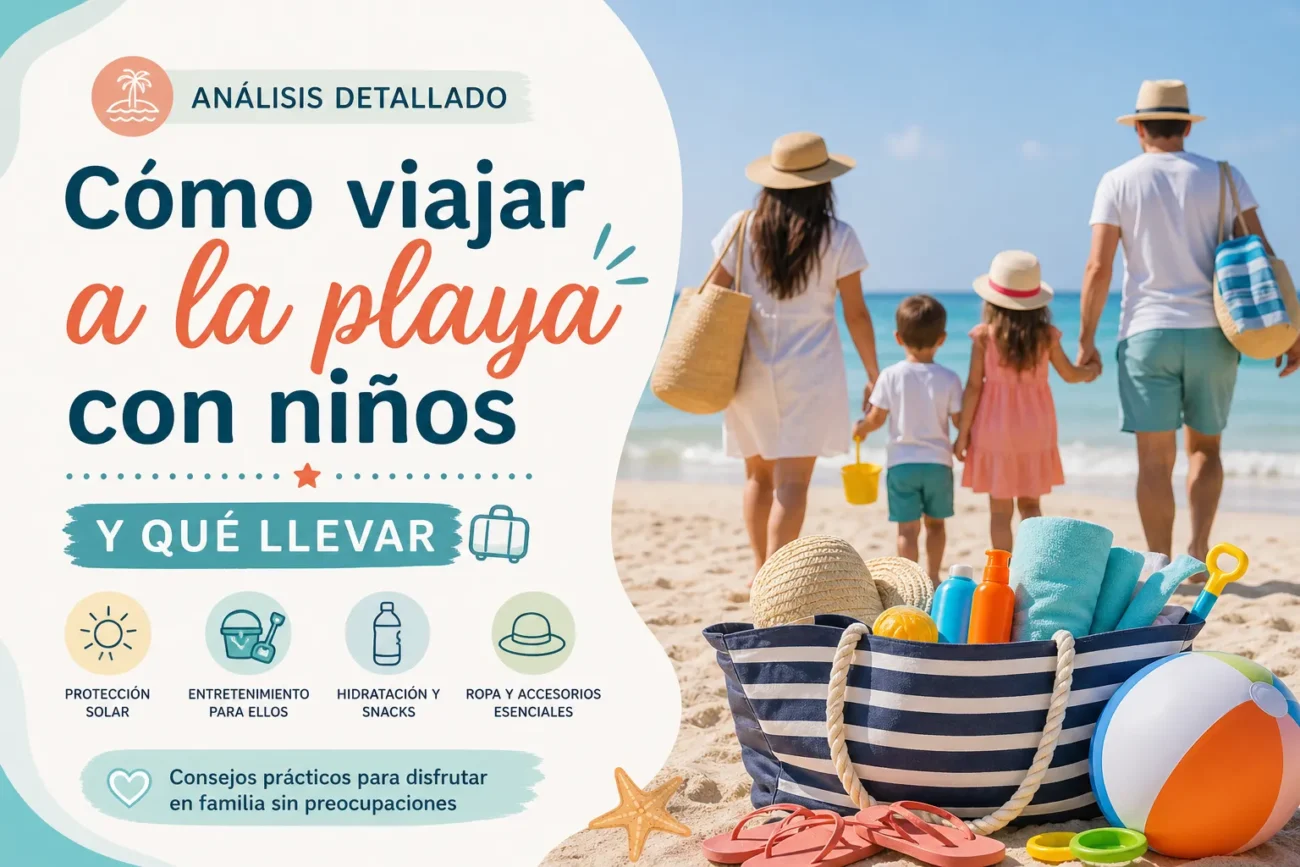 analisis-detallado-sobre-Como-viajar-a-la-playa-con-ninos-y-que-llevar - Pulso Turistico análisis detallado sobre Cómo viajar a la playa con niños y qué llevar